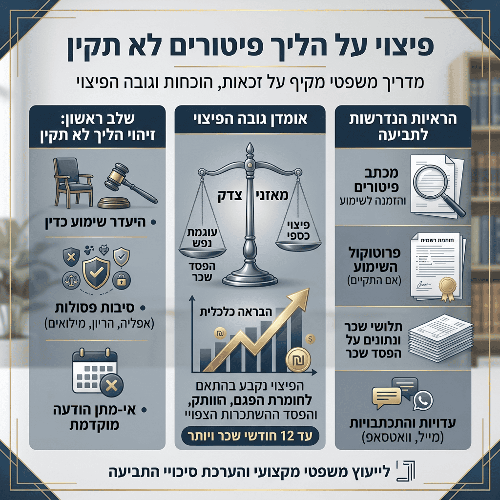 פיצוי על הליך פיטורים לא תקין