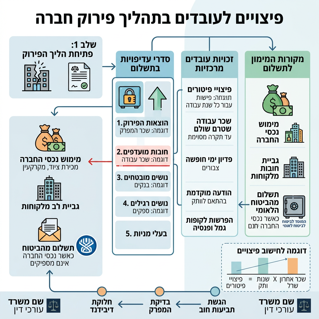 פיצויים לעובדים בפירוק חברה