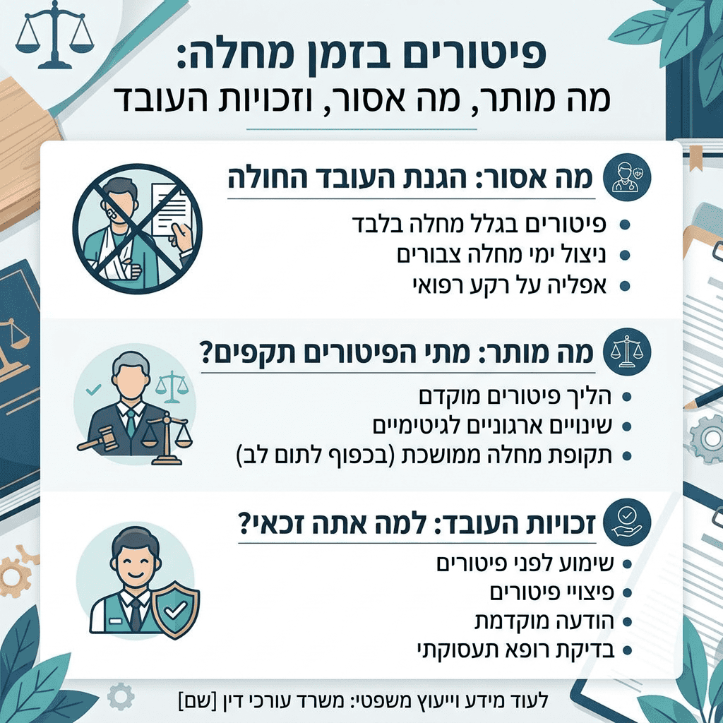 פיטורים בזמן מחלה