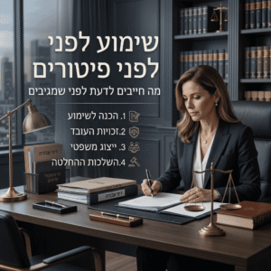 שימוע לפני פיטורים