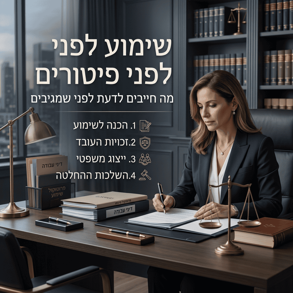 שימוע לפני פיטורים
